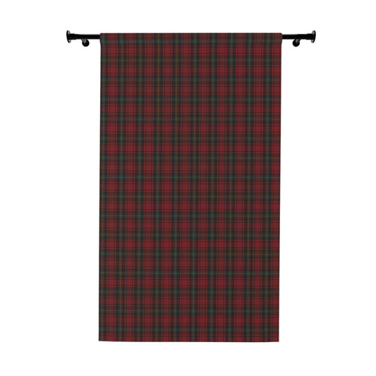 Christmas Tartan Plaid Window Curtain Panel