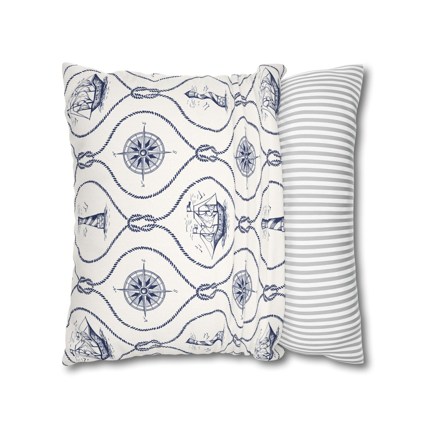 Nautical Summer Pillow Cover, Summer Home Decor, Boat House, Beach House, Marina