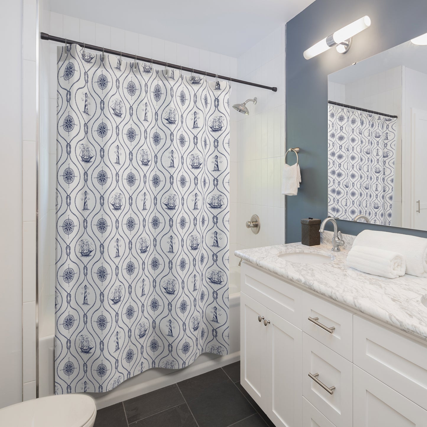 Nautical Summer Shower Curtain