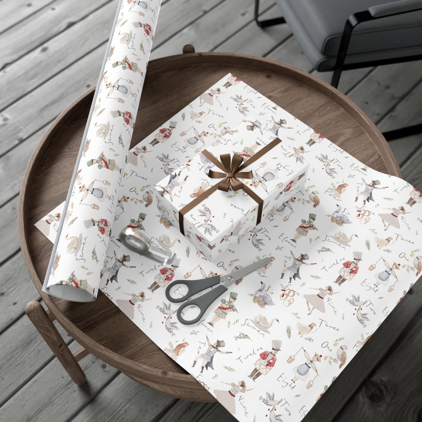 12 Days of Christmas Wrapping Paper