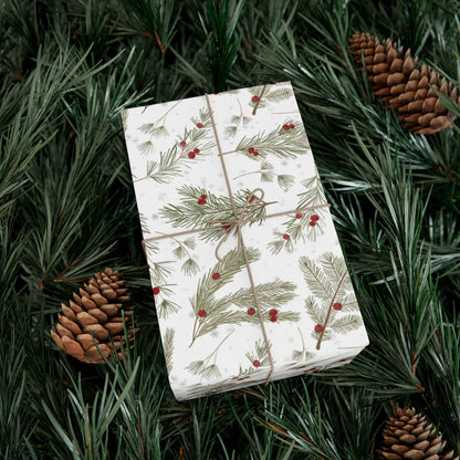 Christmas Greens & Berries Wrapping
