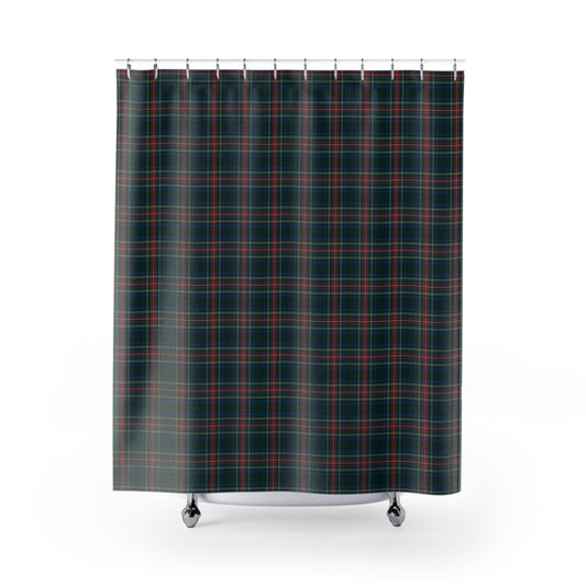 Christmas Vintage Tartan Plaid Shower Curtain