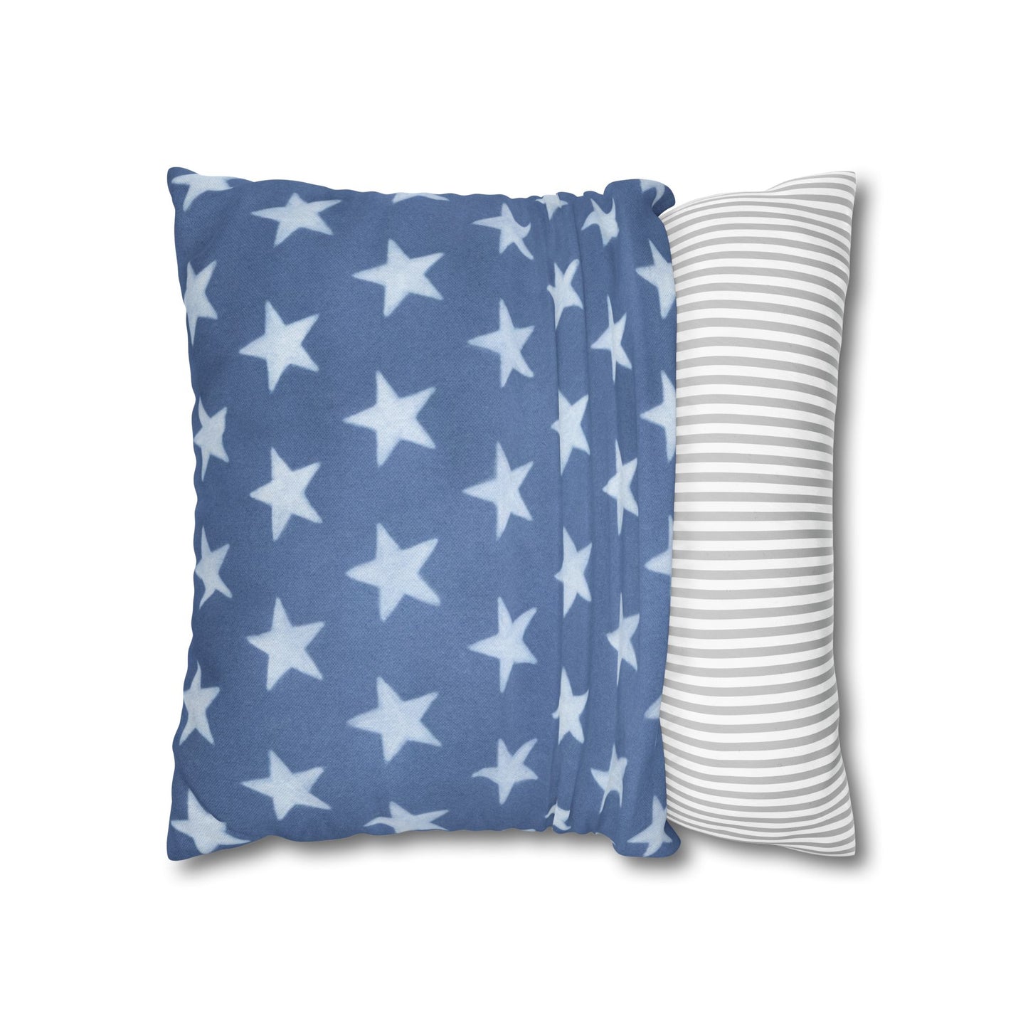 Faded Rustic Style Stars Patriotic Pillow Cover, Pairs Well W/ Our Rustic Red Striped Pillow Cover, Farmhouse Summer Decor