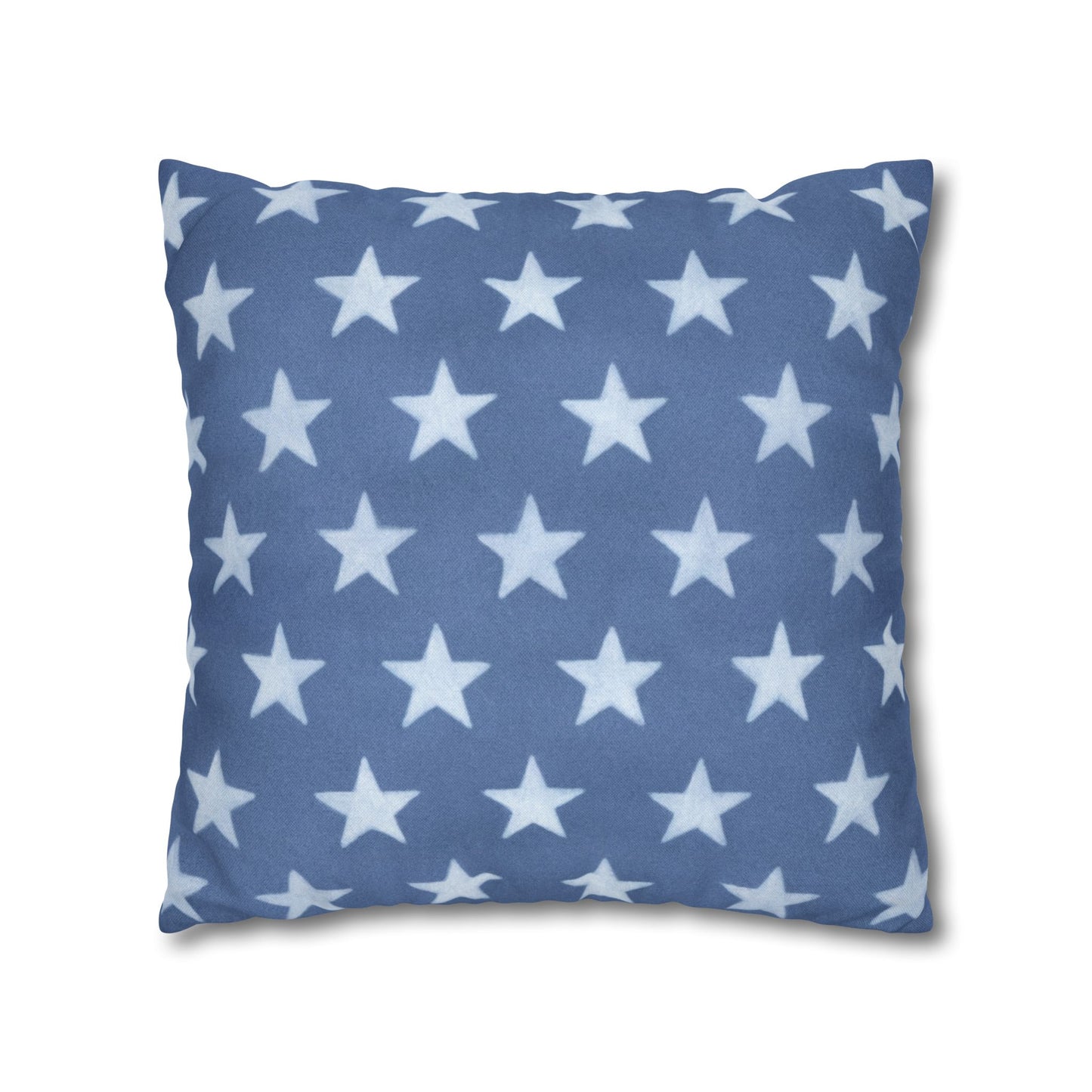 Faded Rustic Style Stars Patriotic Pillow Cover, Pairs Well W/ Our Rustic Red Striped Pillow Cover, Farmhouse Summer Decor