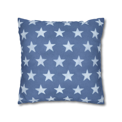 Faded Rustic Style Stars Patriotic Pillow Cover, Pairs Well W/ Our Rustic Red Striped Pillow Cover, Farmhouse Summer Decor