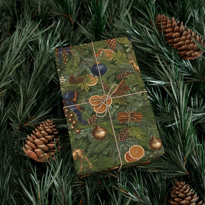 Gilded Evergreen & Brass in Navy