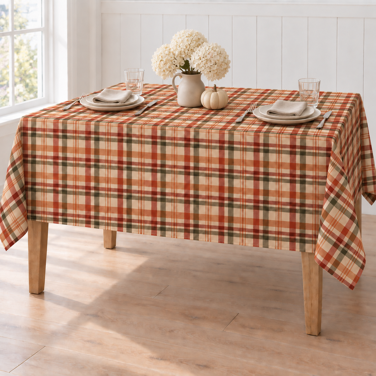 Cider Mill Plaid Tablecloth