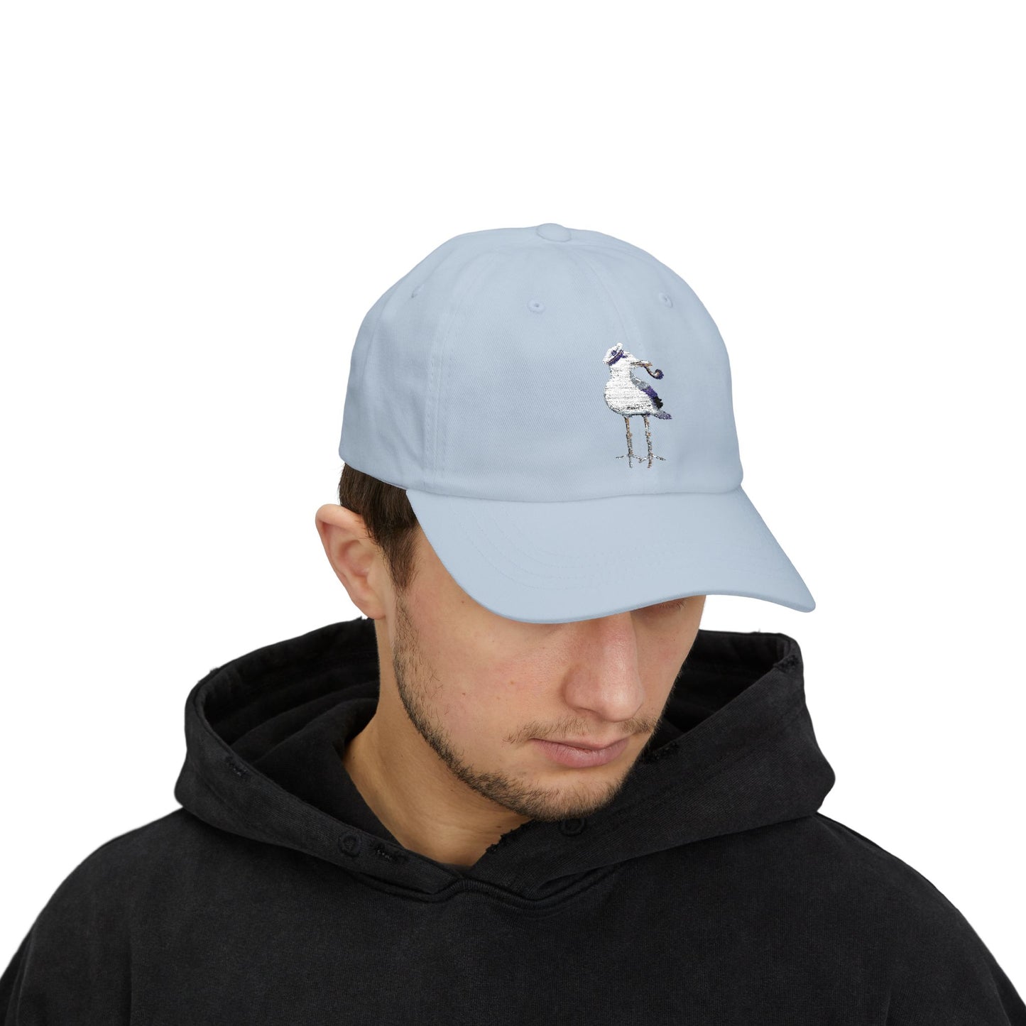 Embroidered Coastal "Captain Seagull" with Pipe Hat - Summer Capsule Collection