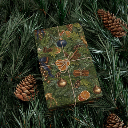 Gilded Evergreen & Brass in Navy