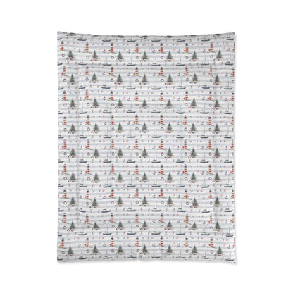 Newport Nautical Christmas Comforter