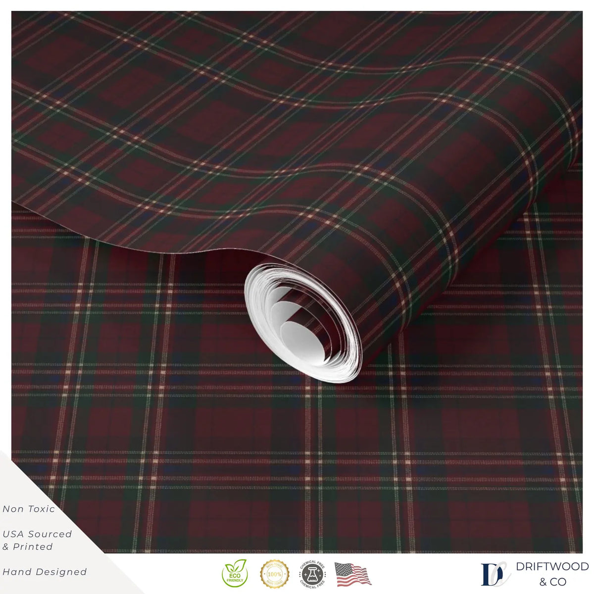 Burgundy Manor Tartan