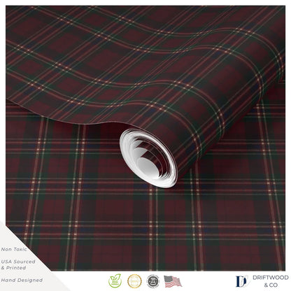 Burgundy Manor Tartan