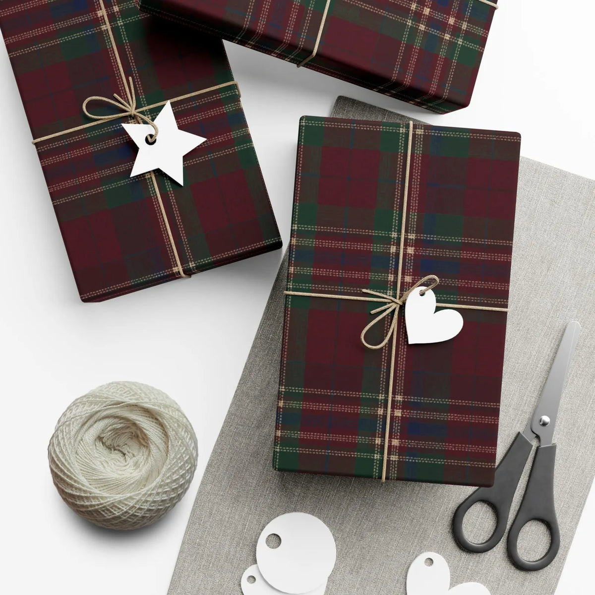 Burgundy Manor Tartan
