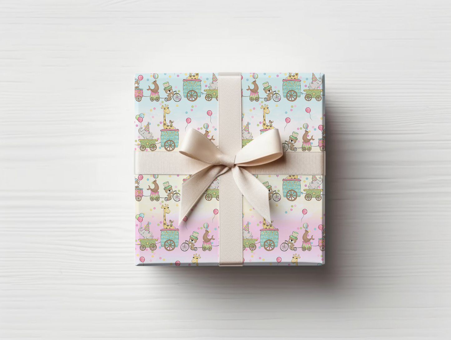 Pink Circus Baby Shower & Birthday Wrapping