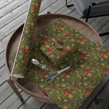 Gilded Evergreen & Brass