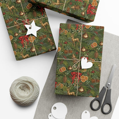 Gilded Evergreen & Brass