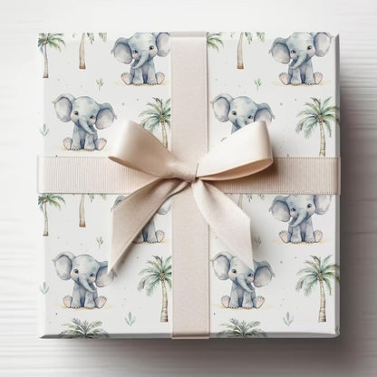 Safari Baby Shower Wrapping Paper