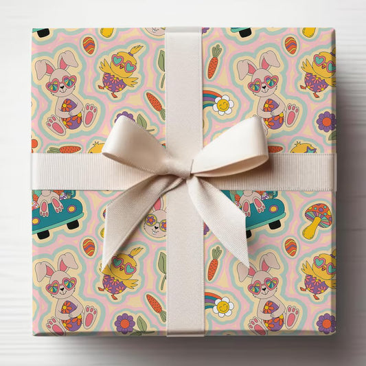 Retro 90's Easter Wrapping Paper