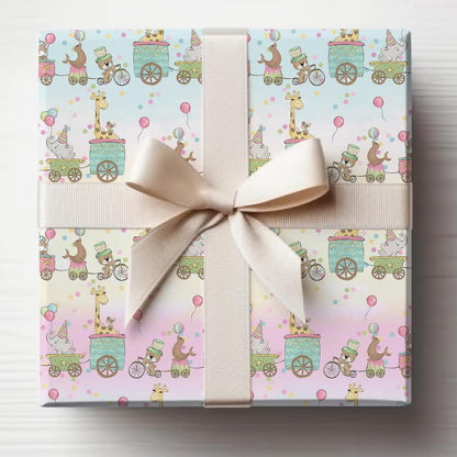 Pink Circus Baby Shower & Birthday Wrapping