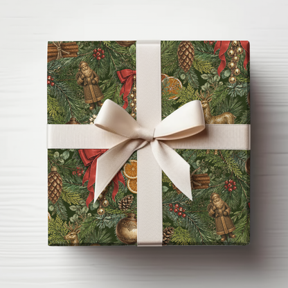 Gilded Evergreen & Brass